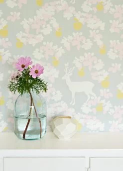 Apple Garden | Deer Blossom Wallpaper