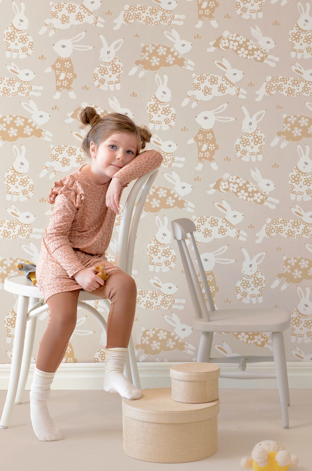 Garden Party | Flower Bunnies Wallpaper 3 Garden Party | Flower Bunnies Wallpaper - Image 3