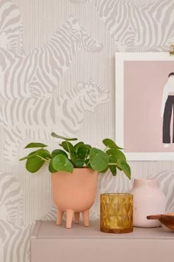Safari Stripes | Zebra Illusion Wallpaper -Home Wallpaper 141 01 2