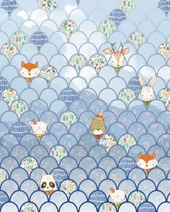 Shelley Blue Wave | P037B-VD2 -Home Wallpaper 17887 2