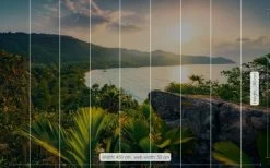 Mural | Golden Air | SHX9-039 | Tropical Lake & Hills -Home Wallpaper 19705 2