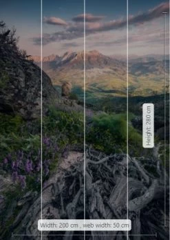 Mural | Flowering Tales | SHX4-130 | Heather Hillside -Home Wallpaper 19787 2