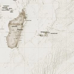 Mural | Earth Map - Sepia Tones -Home Wallpaper 19813 8