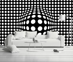 Dots Black & White - Inverted
