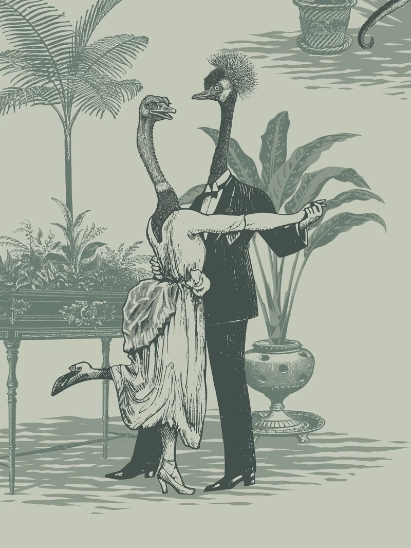 Safari Soiree | Jungle Toile Wallpaper 4 Safari Soiree | Jungle Toile Wallpaper - Image 4