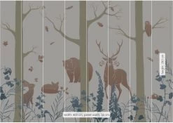 Mural | Forest Animals -Home Wallpaper 43455 2