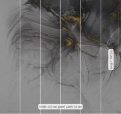 Mural | Ink Gold Flow -Home Wallpaper 43534 2
