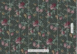 Komar Mural | Embellish | Green Floral Trellis -Home Wallpaper 43576 2