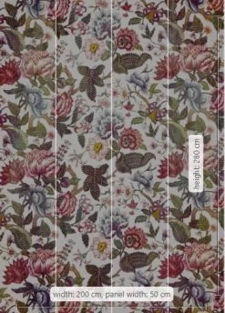 Komar Mural | Fleurs De Reve | Pink & Green Floral -Home Wallpaper 43577 2