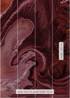 Komar Mural | Melange | Deep Red -Home Wallpaper 43578 2