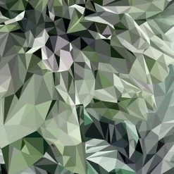 Komar Mural | Emerald Green Flowers -Home Wallpaper 43582 6