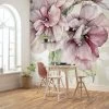 Komar Mural | La Flor | Large Pink Flowers