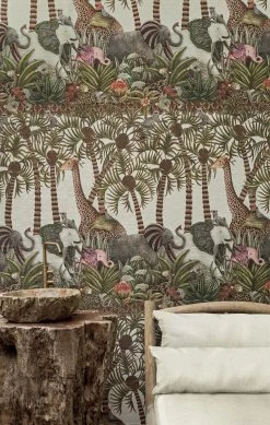 Jabula | Letaba March - Jungle Parade - Grasscloth -Home Wallpaper 44157 2