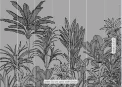 Mural | Savanna - Tropical Black & White -Home Wallpaper 44254 3