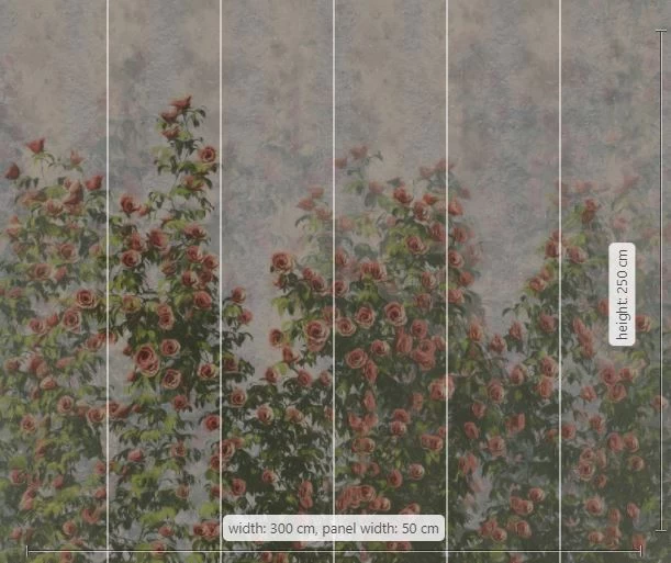 Mural Wall Roses 4 Mural Wall Roses - Image 4