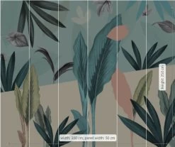 Mural | Naïve - Pastel Plants -Home Wallpaper 44291 3