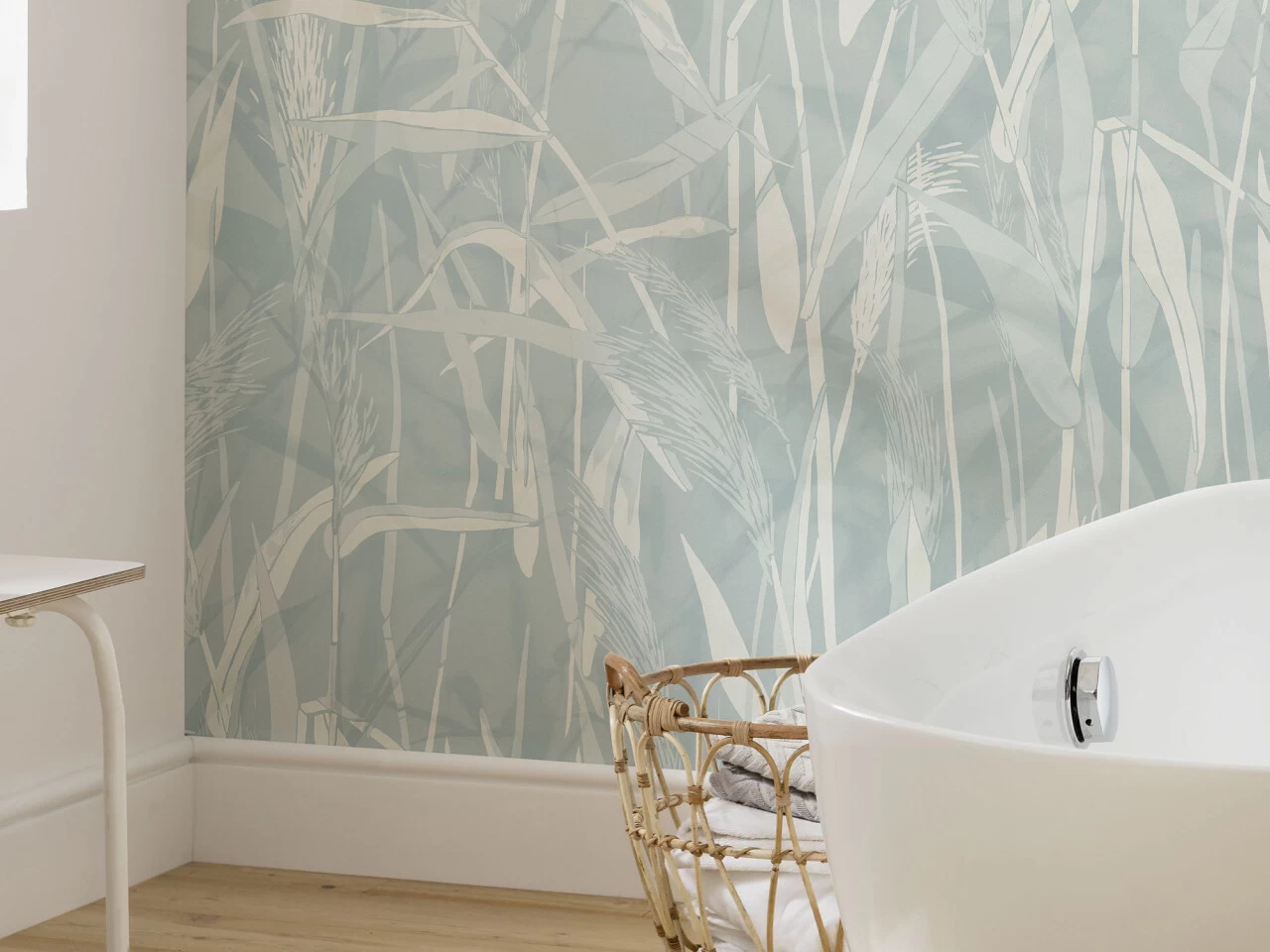 Mural | Reed - Relaxing Blue Grasses 1 Mural | Reed - Relaxing Blue Grasses