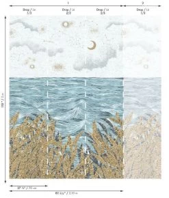 Callisto | Coastal Day Wallpanel -Home Wallpaper 75432344 2