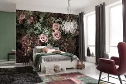 Velvet | Abstract Rose Bed Mural