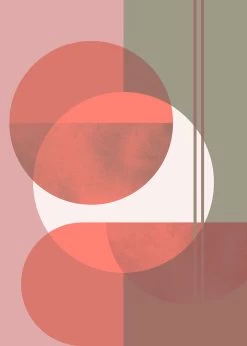 Form | Peachy Geometric Mural