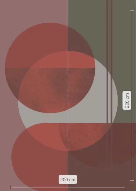 Form | Peachy Geometric Mural 4 Form | Peachy Geometric Mural - Image 4