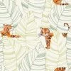 Tigers | Tropical Leaf Wallpaper