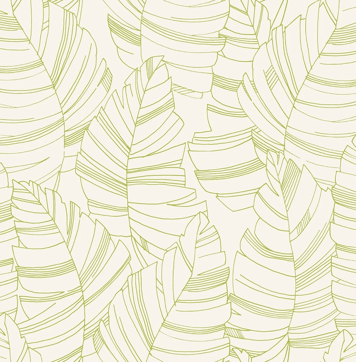 Linework Leaves | Subtle Tropics Wallpaper 1 Linework Leaves | Subtle Tropics Wallpaper