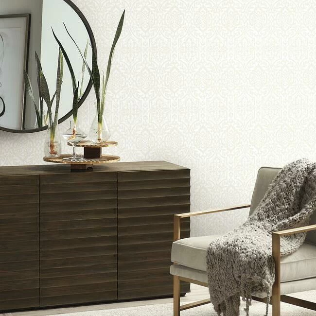 YORK Cathedral Damask Wallpaper 2 YORK Cathedral Damask Wallpaper - Image 2