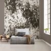 Modular Moiety | Greyscale Foliage Mural