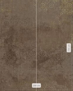 Calm Creativity | Gold Trellis Mural -Home Wallpaper IF2 023 3