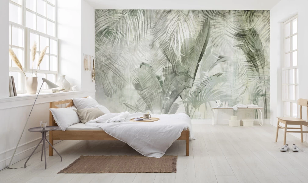Botanical Boho | Green Palm Mural 3 Botanical Boho | Green Palm Mural - Image 3