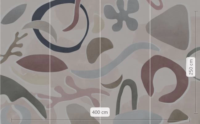 Paradox Pristine | Pastel Shapes Mural 4 Paradox Pristine | Pastel Shapes Mural - Image 4