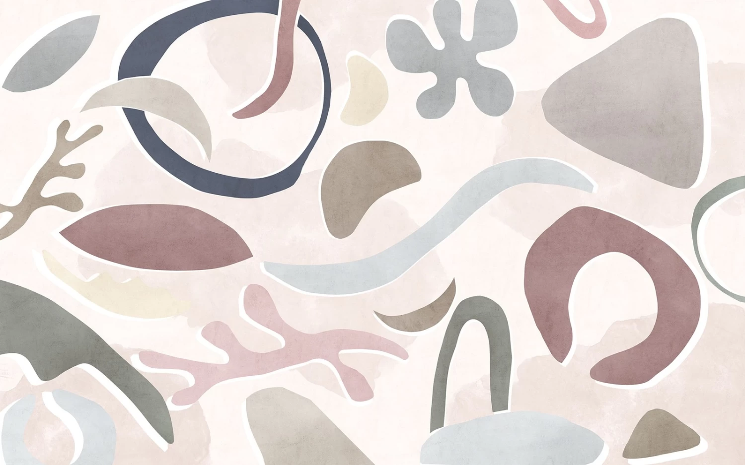 Paradox Pristine | Pastel Shapes Mural 1 Paradox Pristine | Pastel Shapes Mural