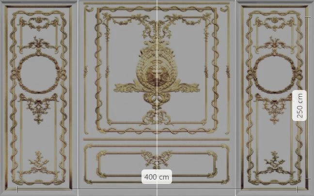 Roaring Royal | French Panel Mural 4 Roaring Royal | French Panel Mural - Image 4