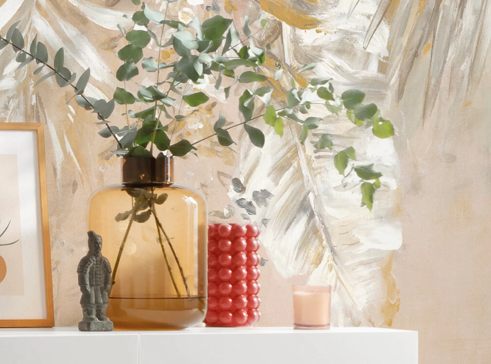 Coco Champagne | Gold Palms Mural 3 Coco Champagne | Gold Palms Mural - Image 3