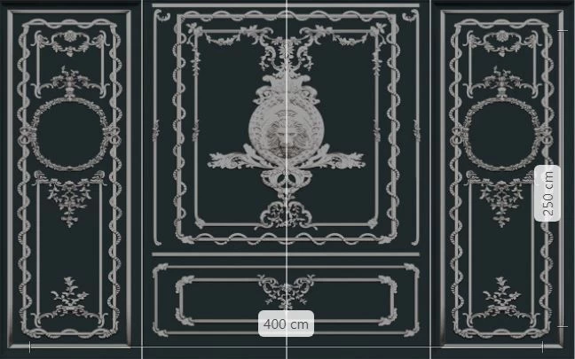 Classy Castle | French Panel Mural 4 Classy Castle | French Panel Mural - Image 4