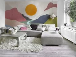 Velvety Valley | Bright Mountains Mural 10 Velvety Valley | Bright Mountains Mural -Home Wallpaper IF4 084 2
