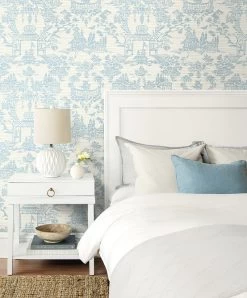 Chinoiserie | Toile Weave Wallpaper
