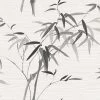 Bamboo Breeze | Oriental Leaf Wallpaper