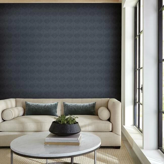 YORK Palm Thatch | Striped Leaf Wallpaper 3 YORK Palm Thatch | Striped Leaf Wallpaper - Image 3