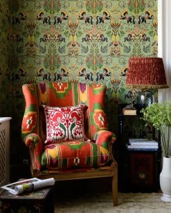 Folk Parade | Heritage Damask Wallpaper 5 Folk Parade | Heritage Damask Wallpaper -Home Wallpaper WP20555 2