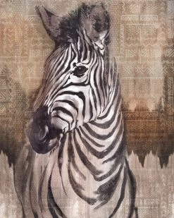 Zebra | Simple Animal Mural