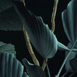 Jungle Night | Shadowy Tropics Mural -Home Wallpaper X4 1027 4