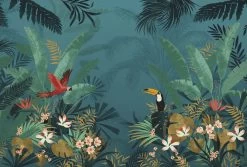 Enchanted Jungle | Shadowy Tropics Mural