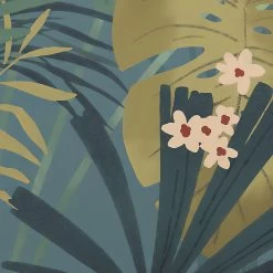 Enchanted Jungle | Shadowy Tropics Mural -Home Wallpaper X7 1013 6