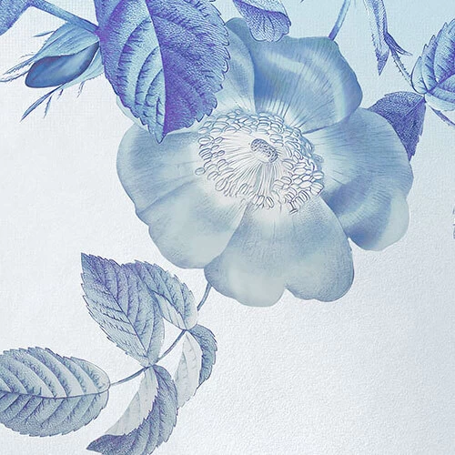 Blue Aura | Draping Blossom Mural 5 Blue Aura | Draping Blossom Mural - Image 5